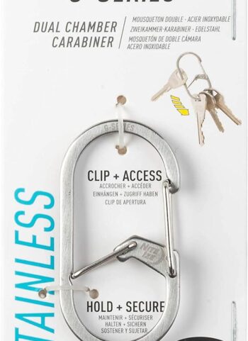 Nite IZE GS2-11-R6 G-Series Dual Chamber Carabiner, Stainless Steel