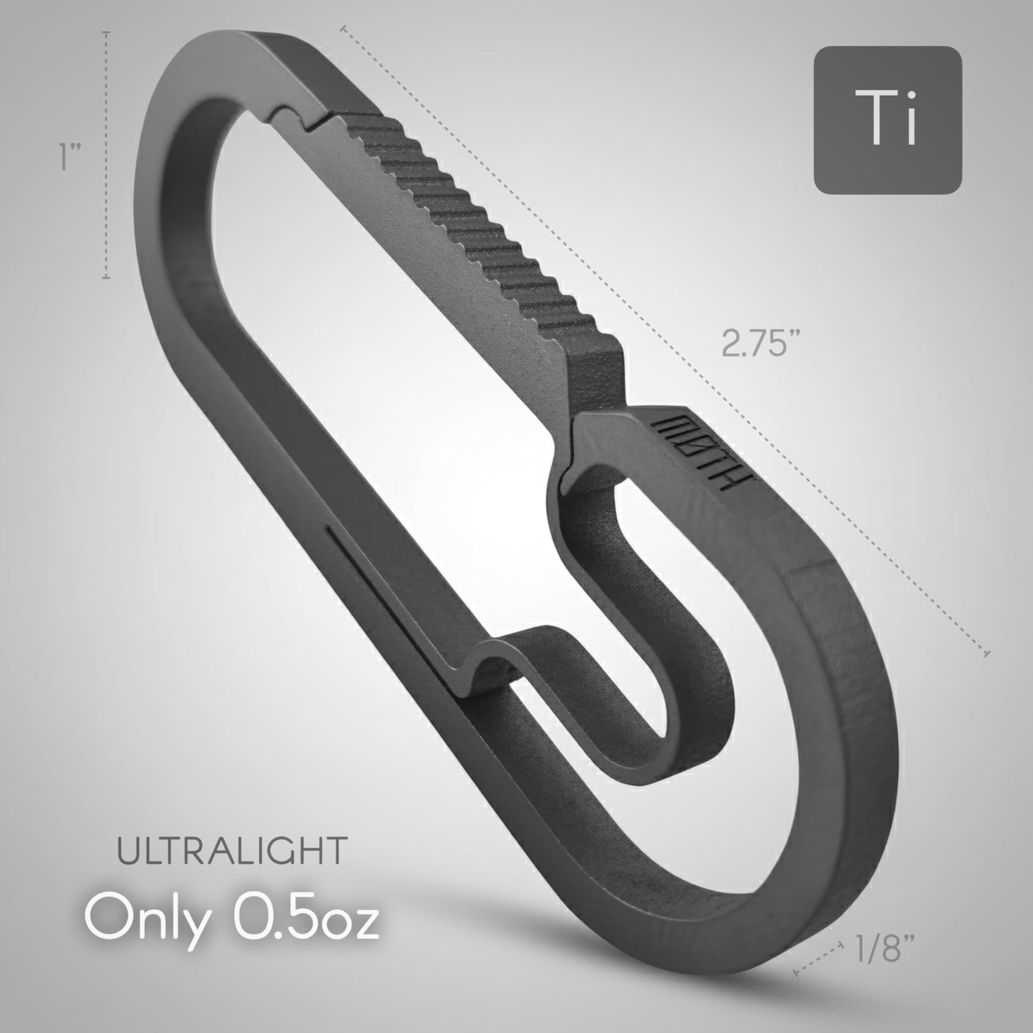 MØTH | Baxter Titanium Carabiner Keychain – Ultralight for Everyday Carry, Hiking & Backpacking – Multi-Purpose, Durable Survival Gear & Camping Essentials - Image 7