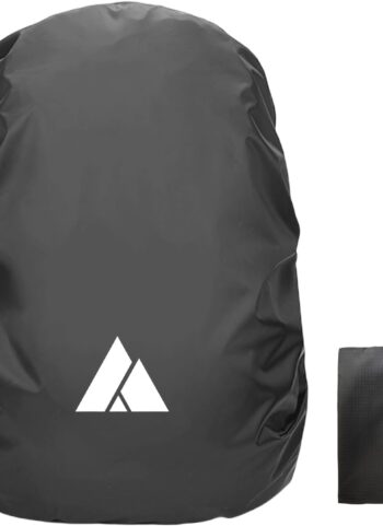 Waterproof Backpack Rain Cover (15-90L), Heavy-Duty Nylon Pack Cover with Upgraded Double Adjustable Closure System and a Carry Pouch for Hiking, Cycling. Durable and Lightweight.