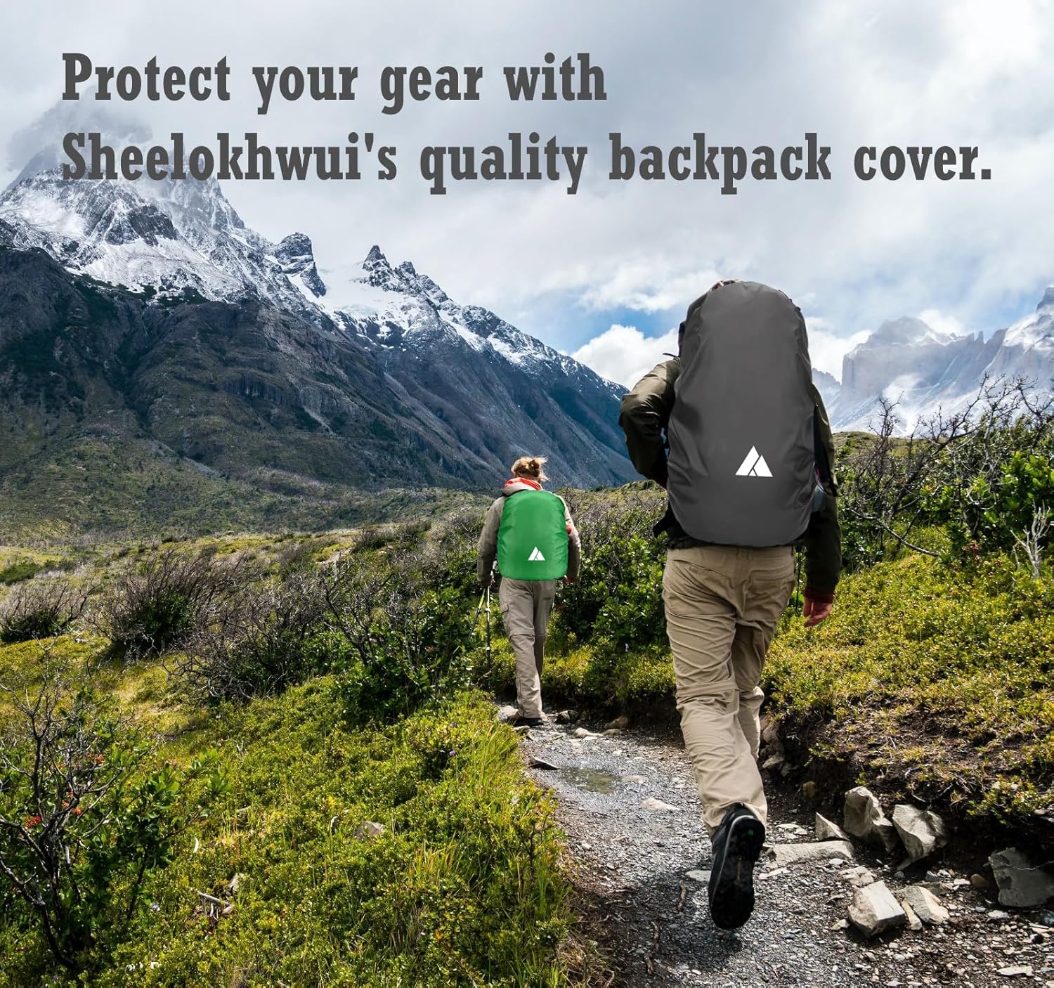 Waterproof Backpack Rain Cover (15-90L), Heavy-Duty Nylon Pack Cover with Upgraded Double Adjustable Closure System and a Carry Pouch for Hiking, Cycling. Durable and Lightweight. - Image 2
